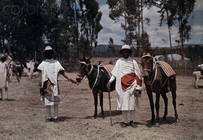 Ethiopia 1931 in color. Modernization of feudalism