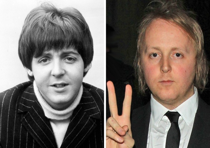 Exact copy: at what age did famous fathers look like their sons now