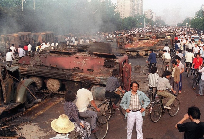Execution of demonstrators in Tiananmen Square 25 years ago