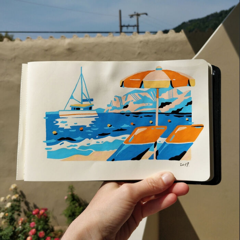 Explorando el mundo a través de mi cuaderno de bocetos: 12 dibujos