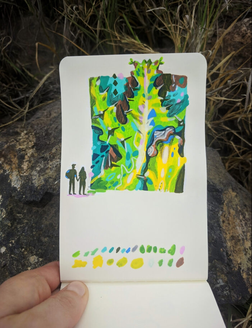 Explorando el mundo a través de mi cuaderno de bocetos: 12 dibujos