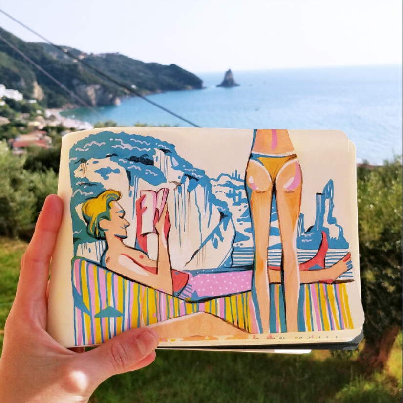 Explorando el mundo a través de mi cuaderno de bocetos: 12 dibujos