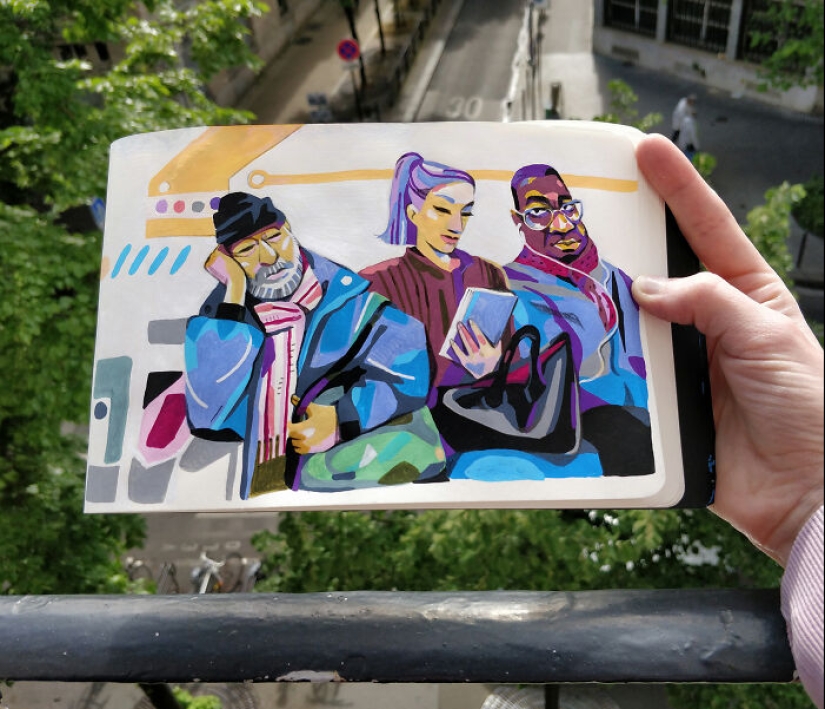 Explorando el mundo a través de mi cuaderno de bocetos: 12 dibujos