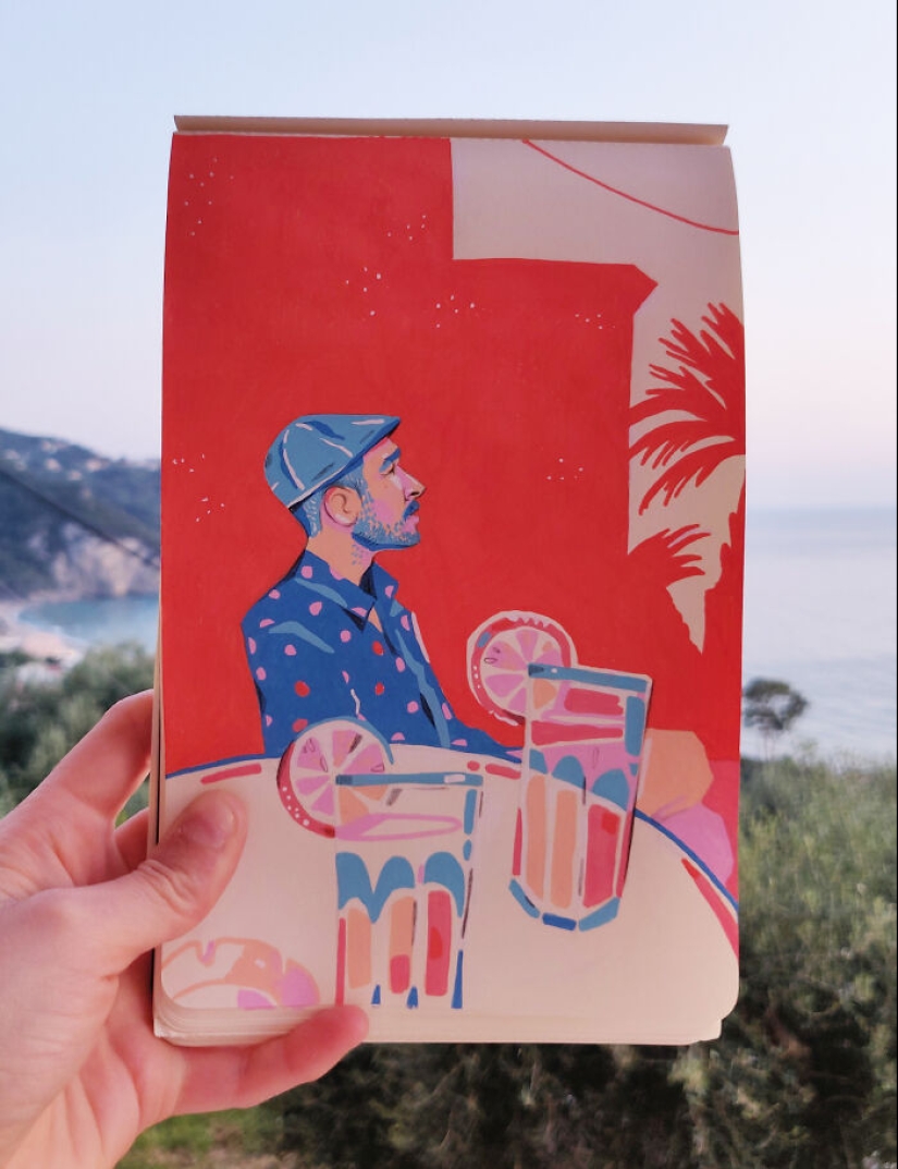 Explorando el mundo a través de mi cuaderno de bocetos: 12 dibujos