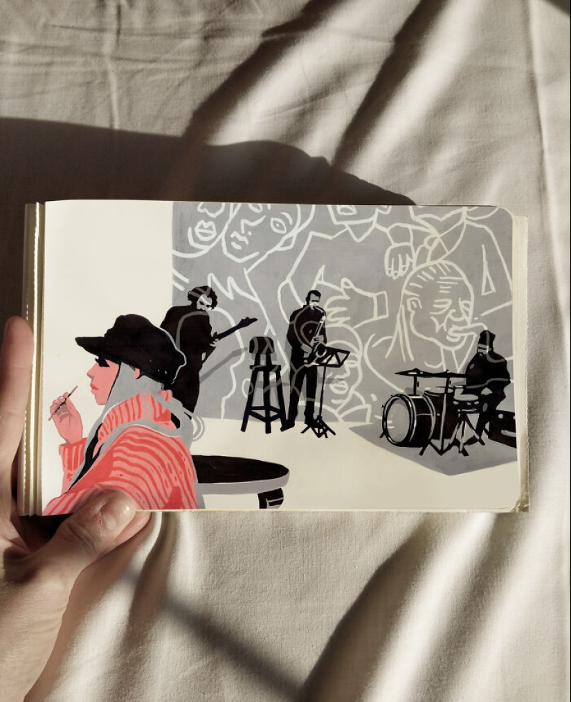 Explorando el mundo a través de mi cuaderno de bocetos: 12 dibujos
