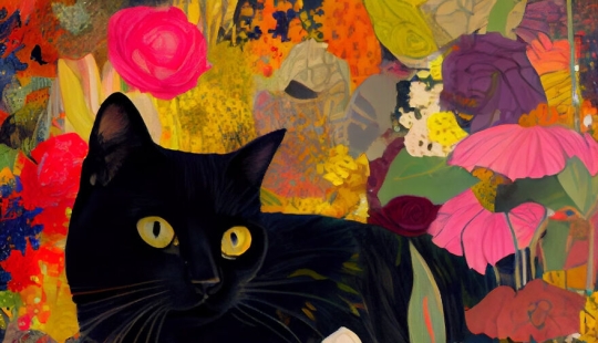 Explorando obras de arte icónicas con un toque felino: mi viaje a través de un mundo donde los elegantes gatos negros dominan el lienzo
