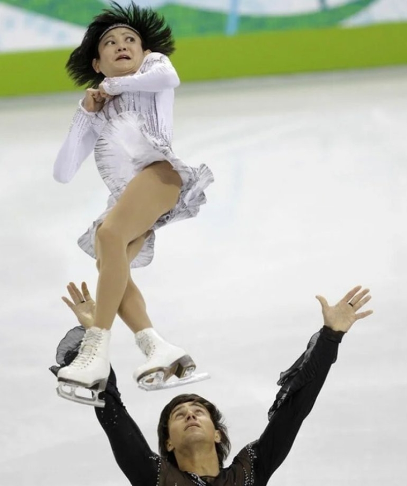 Expresiones faciales divertidas: 10 fotos heroicas de patinadores de la competencia