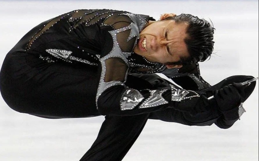 Expresiones faciales divertidas: 10 fotos heroicas de patinadores de la competencia