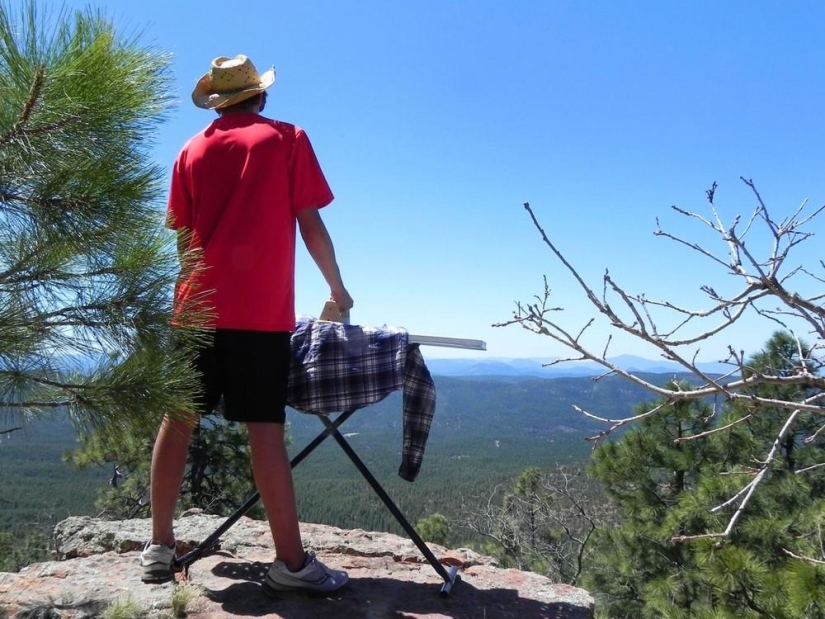 extreme ironing extreme ironing