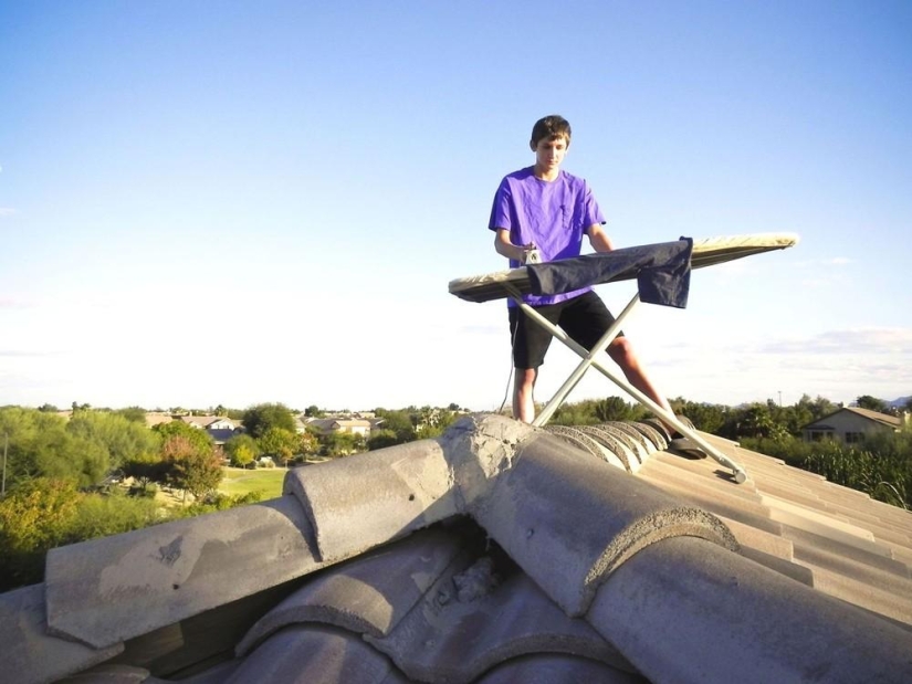 extreme ironing extreme ironing