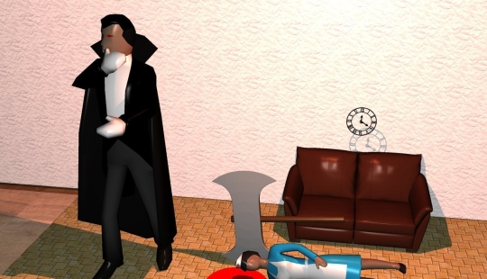 Famous scenes from literary works in 3D modeling