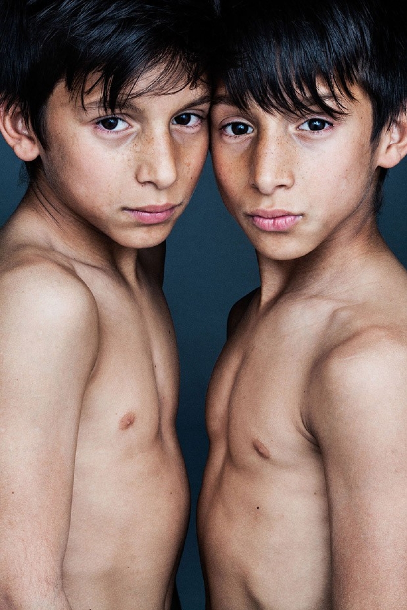 Fascinantes retratos de gemelos
