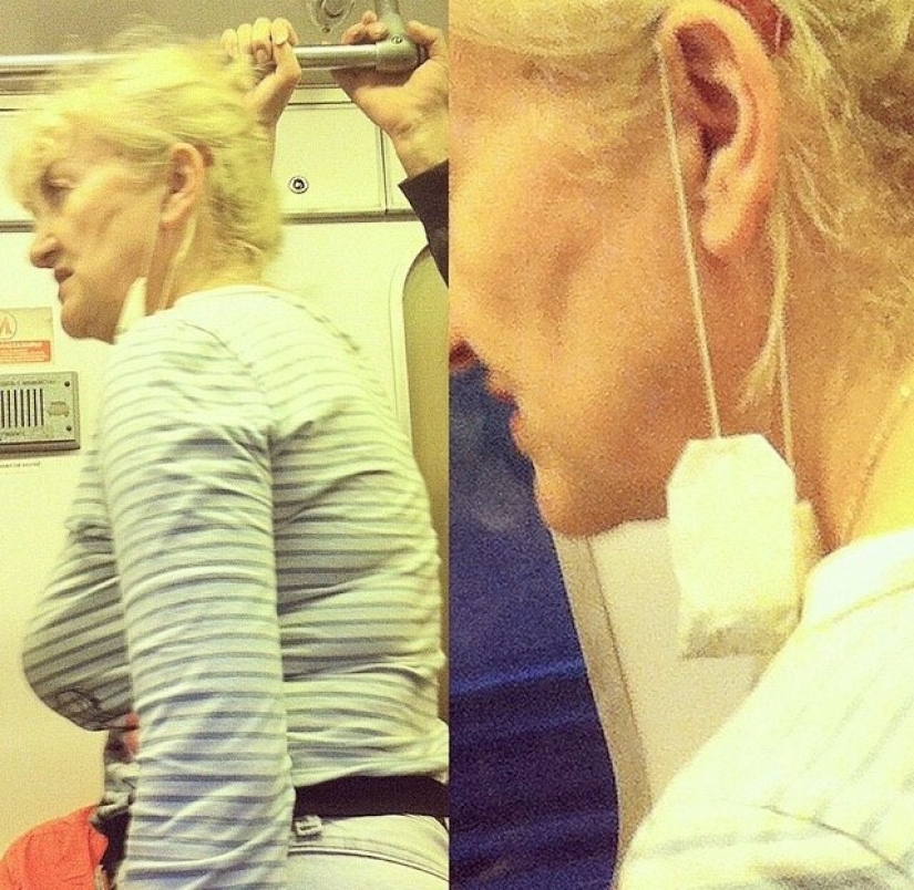 Fashionable people of the Moscow metro