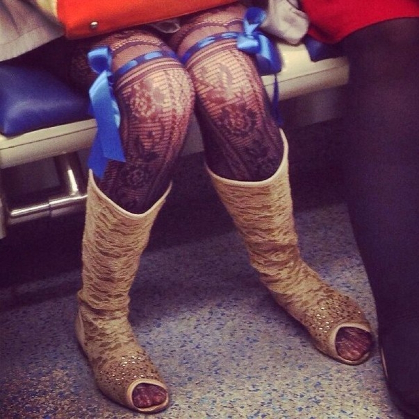 Fashionable people of the Moscow metro