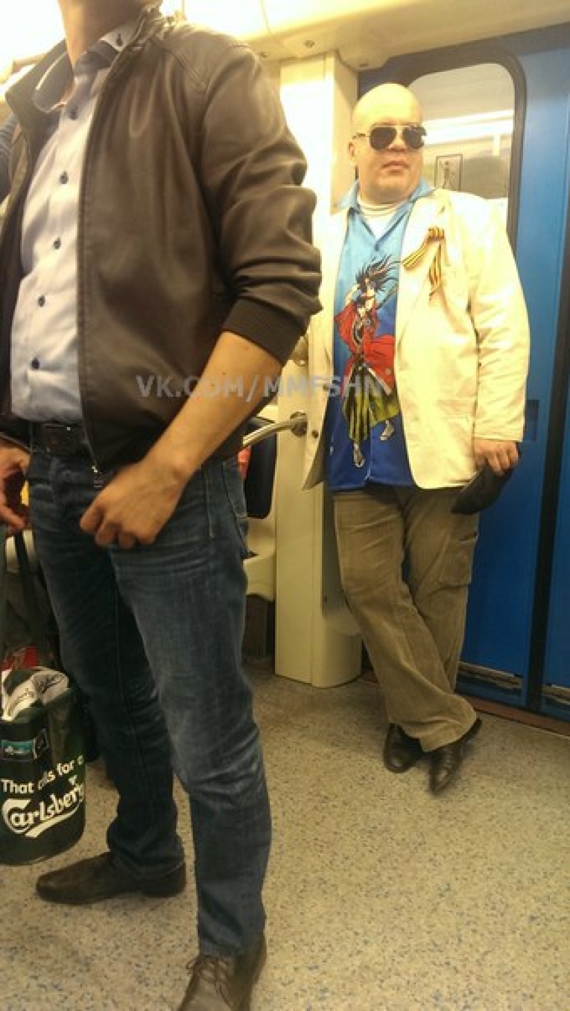 Fashionable people of the Moscow metro