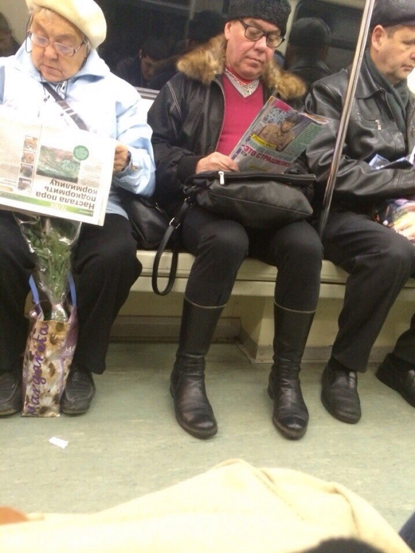 Fashionable people of the Moscow metro