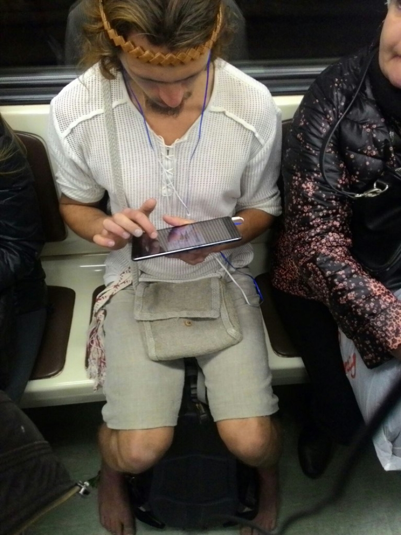 Fashionable people of the Moscow metro