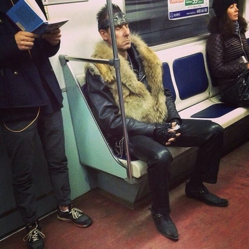 Fashionable people of the Moscow metro