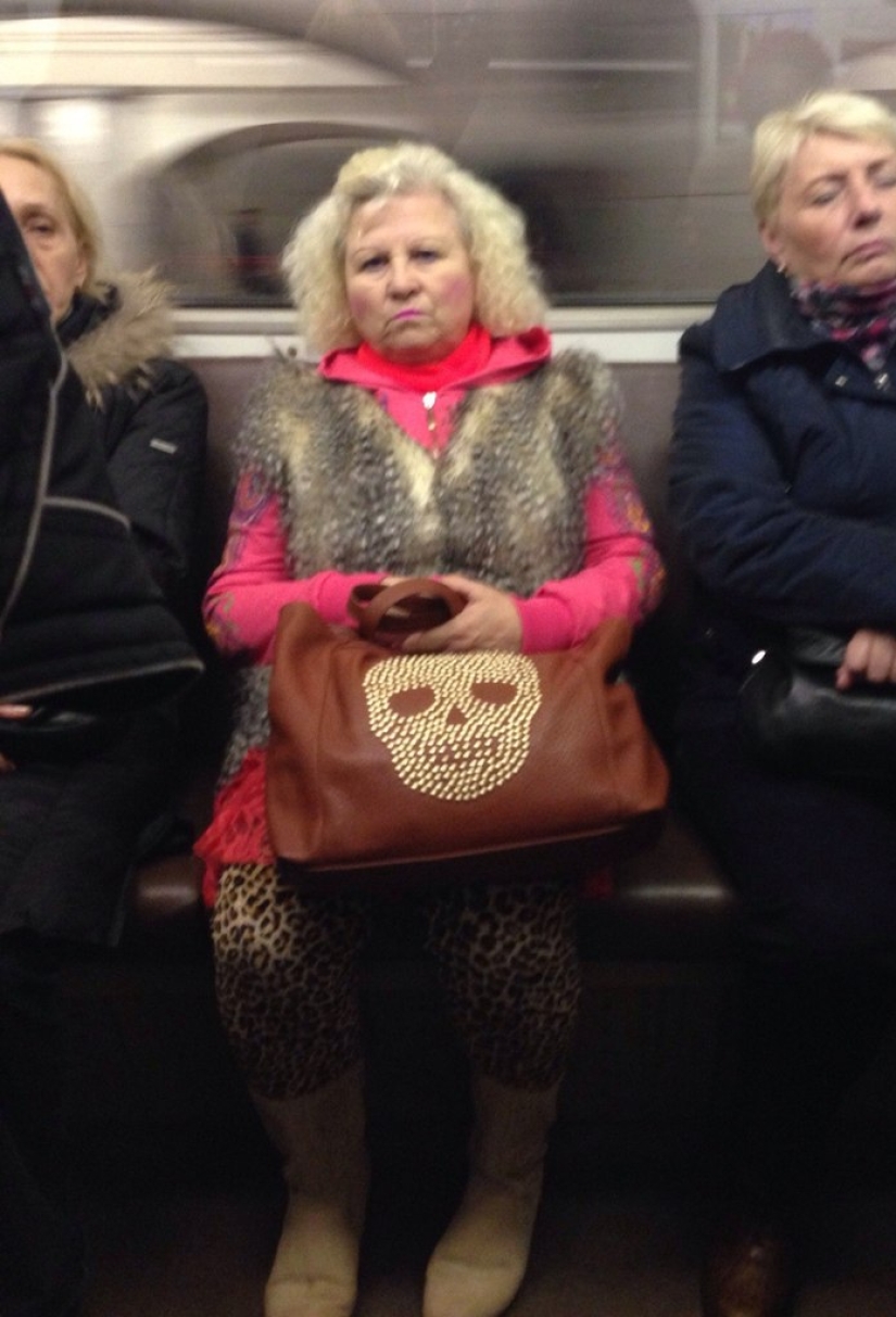 Fashionable people of the Moscow metro