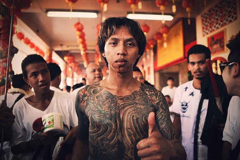 Festival Vegetariano Sangriento en Tailandia