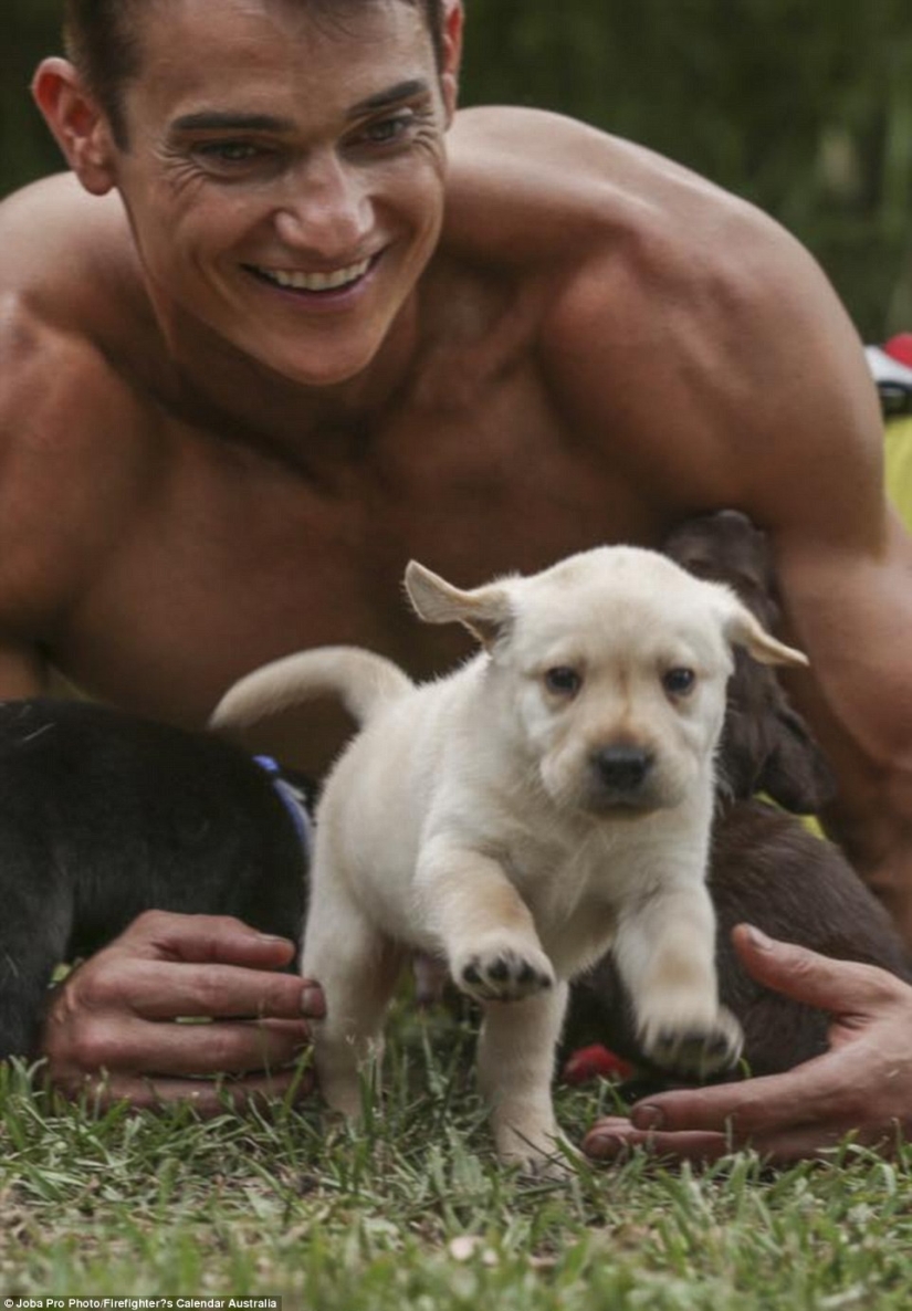 Fiery backstage: photos from the shooting of the charity calendar with naked firefighters