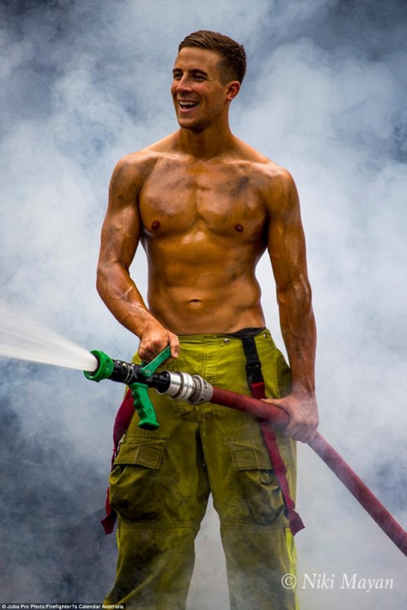 Fiery backstage: photos from the shooting of the charity calendar with naked firefighters