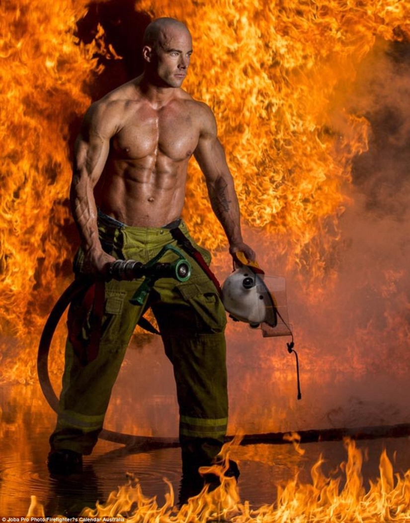 Fiery backstage: photos from the shooting of the charity calendar with naked firefighters