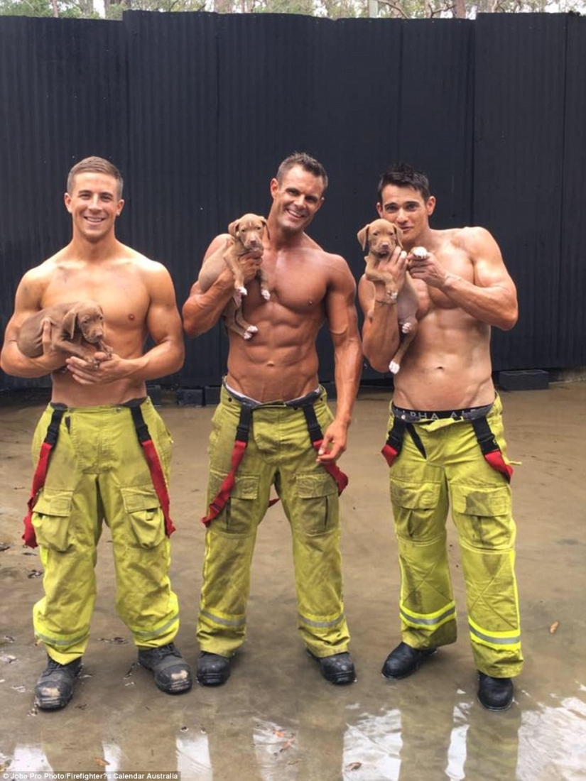 Fiery backstage: photos from the shooting of the charity calendar with naked firefighters