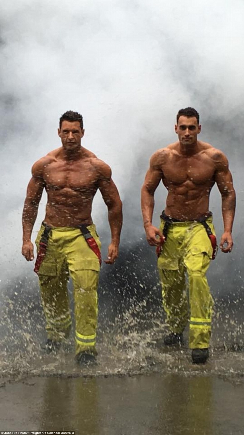Fiery backstage: photos from the shooting of the charity calendar with naked firefighters