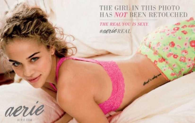 First lingerie ad without photoshop