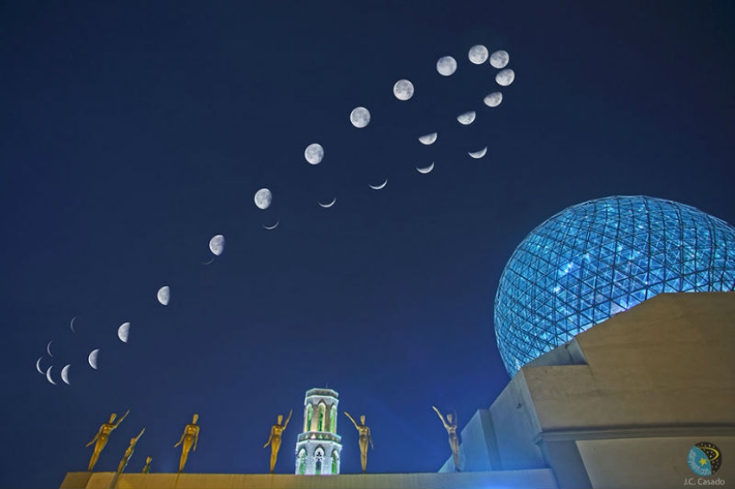 For a year, the Sun writes a figure eight in the sky