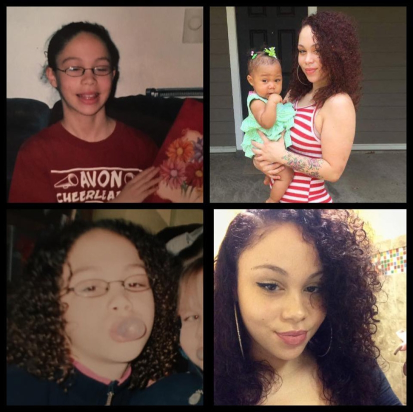 Former "ugly ducklings" share photos before and after as part of a flash mob on Facebook