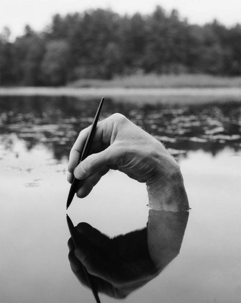 Fotógrafo usa su cuerpo desnudo para crear mundos de fantasía