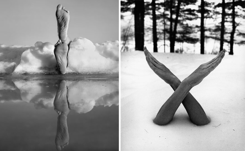 Fotógrafo usa su cuerpo desnudo para crear mundos de fantasía