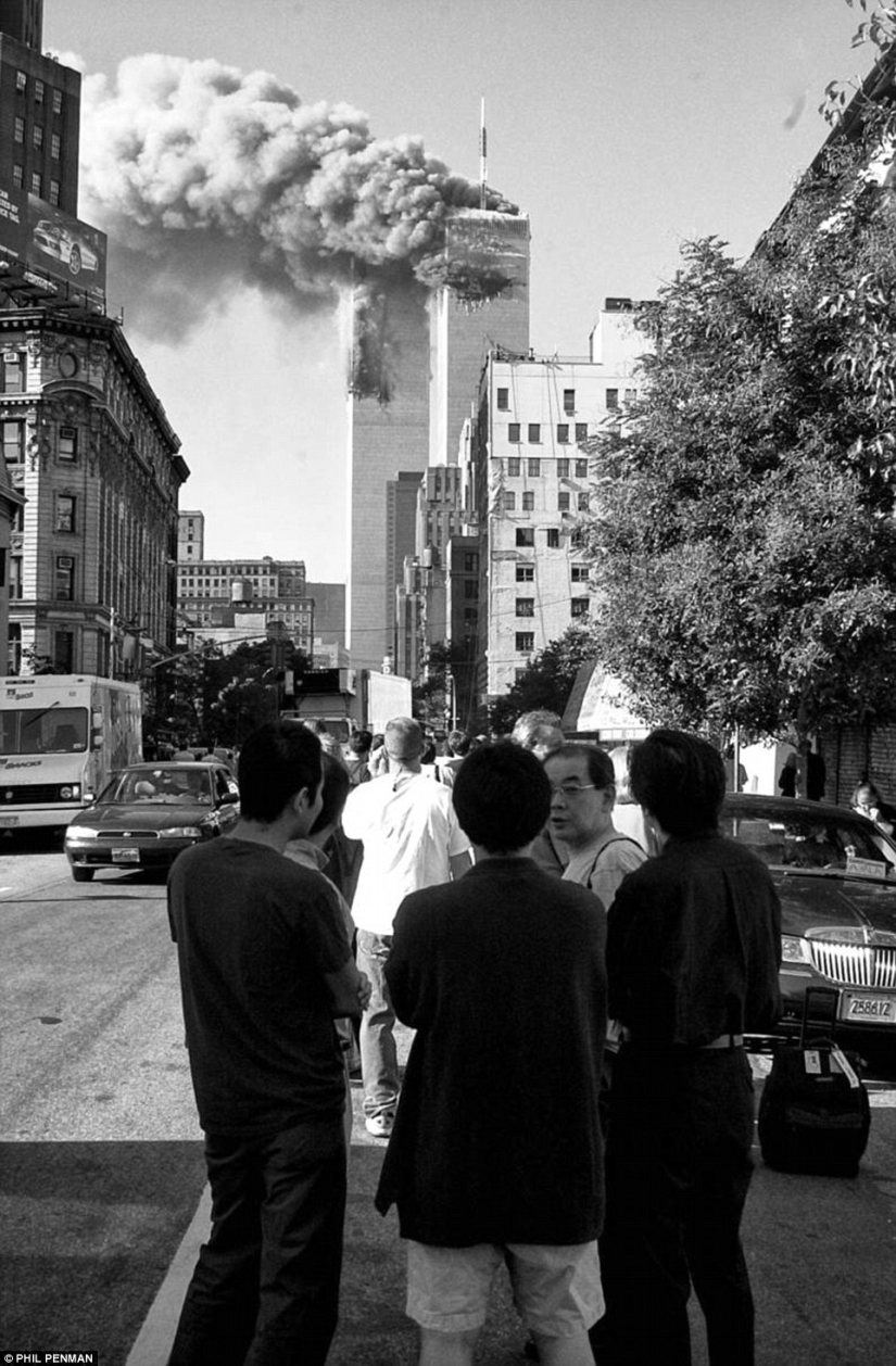 Fotos del británico Phil Penman, quien estuvo en la escena del ataque terrorista del 9/11