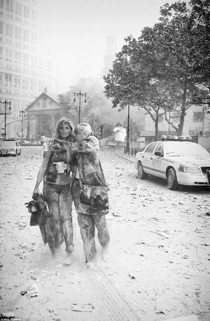 Fotos del británico Phil Penman, quien estuvo en la escena del ataque terrorista del 9/11