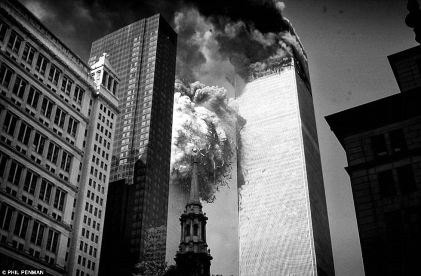 Fotos del británico Phil Penman, quien estuvo en la escena del ataque terrorista del 9/11