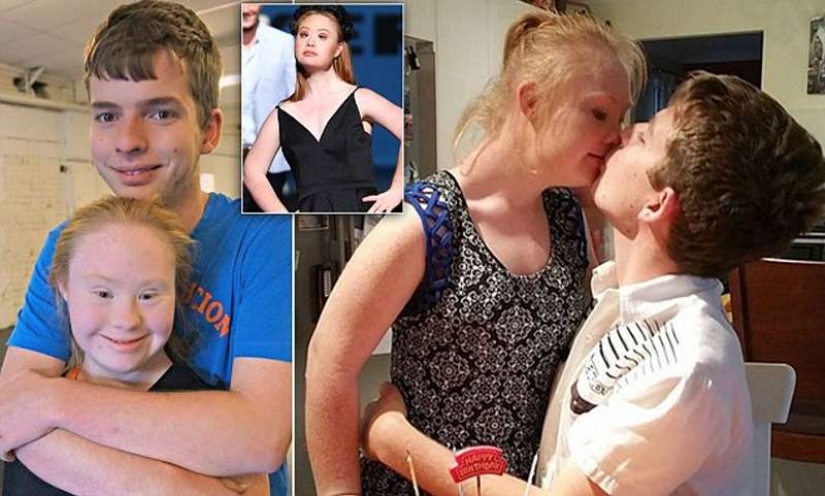 Fotos románticas de la modelo con síndrome de Down Madeleine Stewart y su novio Fotos románticas de la modelo con síndrome de Down Madeleine Stewart y su novio