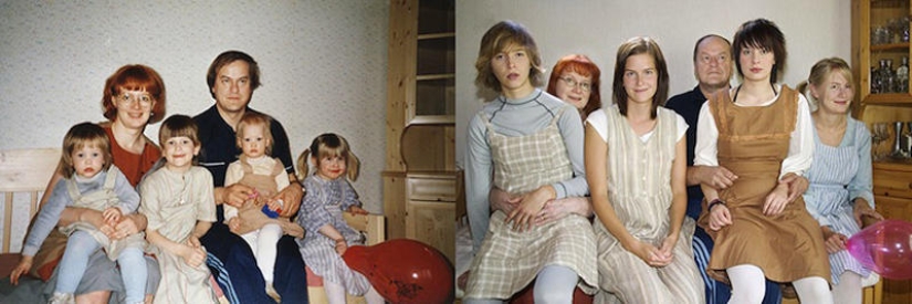 Four sisters - then and now Four sisters - then and now
