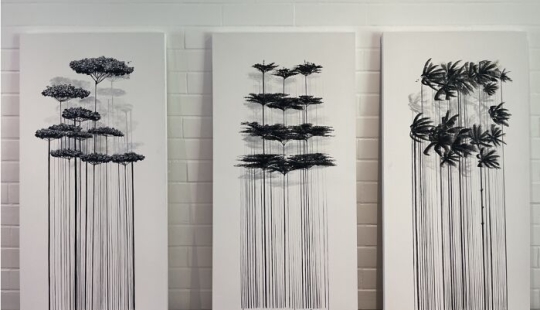 From Barcodes To Trees: My Unique Paintings That Merge Opposite Concepts