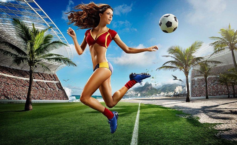 Fútbol y chicas: se presenta el calendario erótico del Mundial 2014