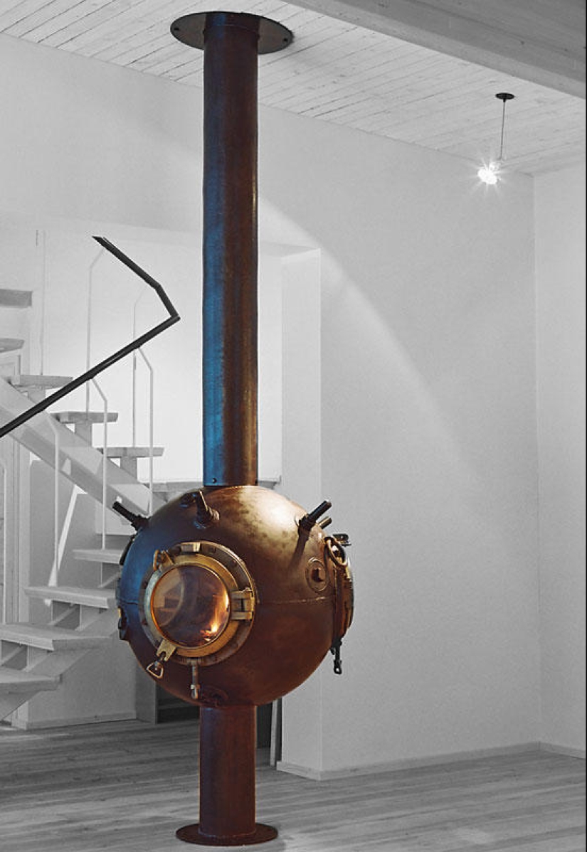 Furniture from old naval mines Furniture from old naval mines