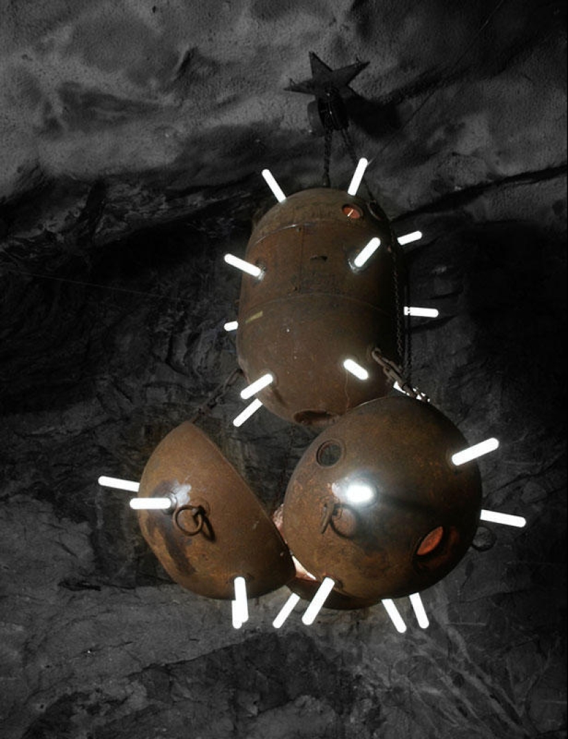 Furniture from old naval mines Furniture from old naval mines