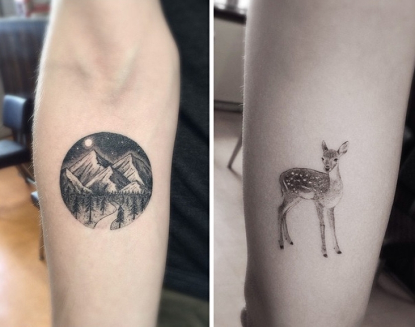 Geometric tattoos by Dr. Wu