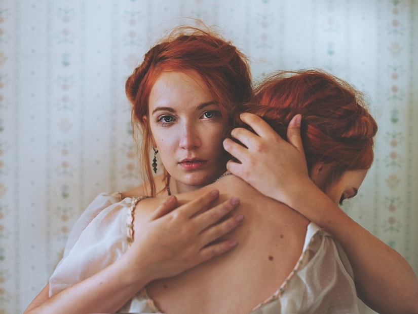 Girl and her invisible friend