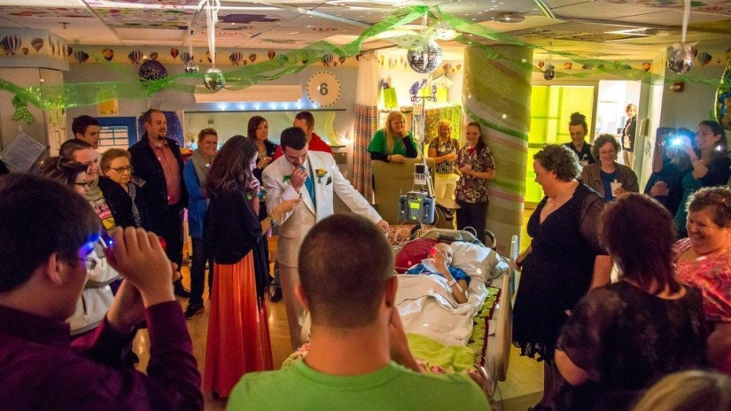 graduación en el hospital