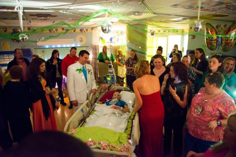 graduación en el hospital
