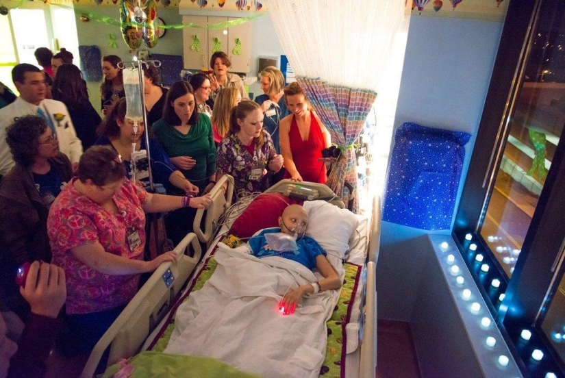 graduación en el hospital