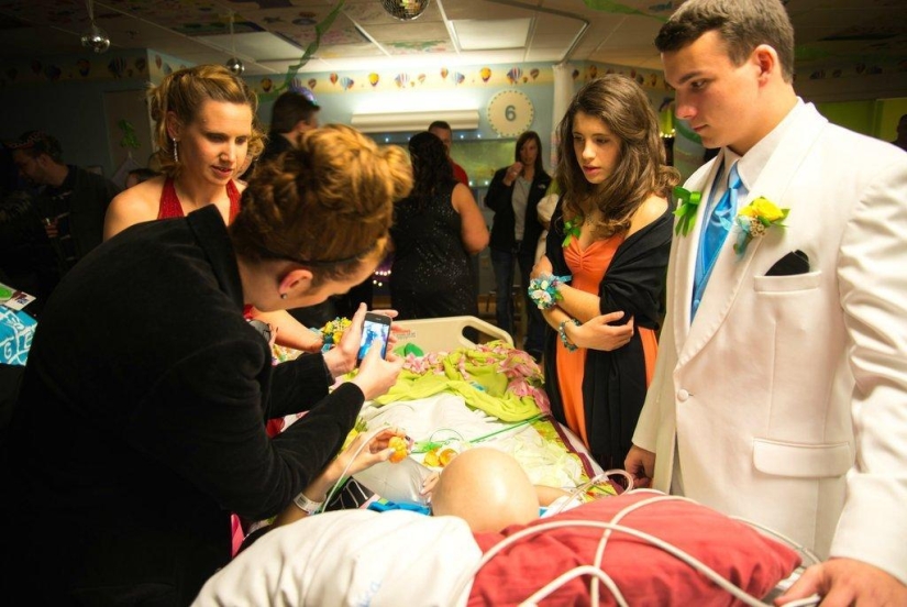 graduación en el hospital