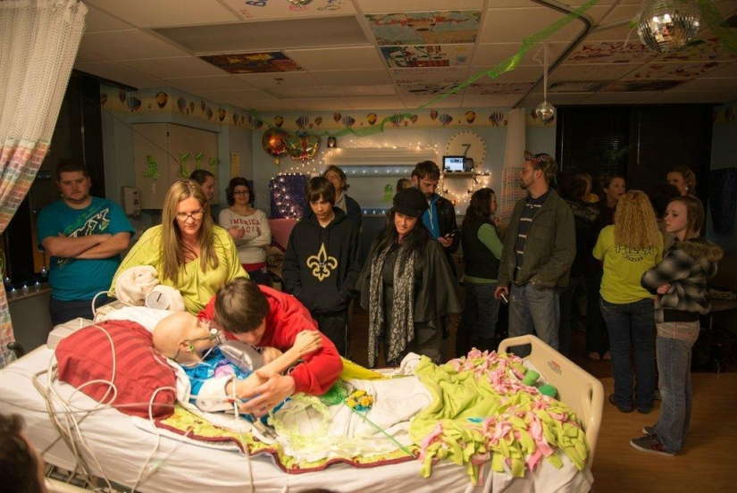 graduación en el hospital